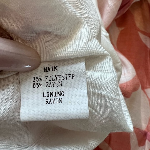 NWT!! All About May Women’s Peach/Pink V Neck Lined Mini Dress  In Size US 4 - Picture 11 of 11